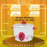 KSH-D18V - NỒI CƠM ĐIỆN NẮP RỜI SHARP KSH-D18V , Dung tích 1.8 L, Công suất 700 W, Xuất xứ Thái Lan, hàng chính hãng, GIAO MIỄN PHÍ HCM