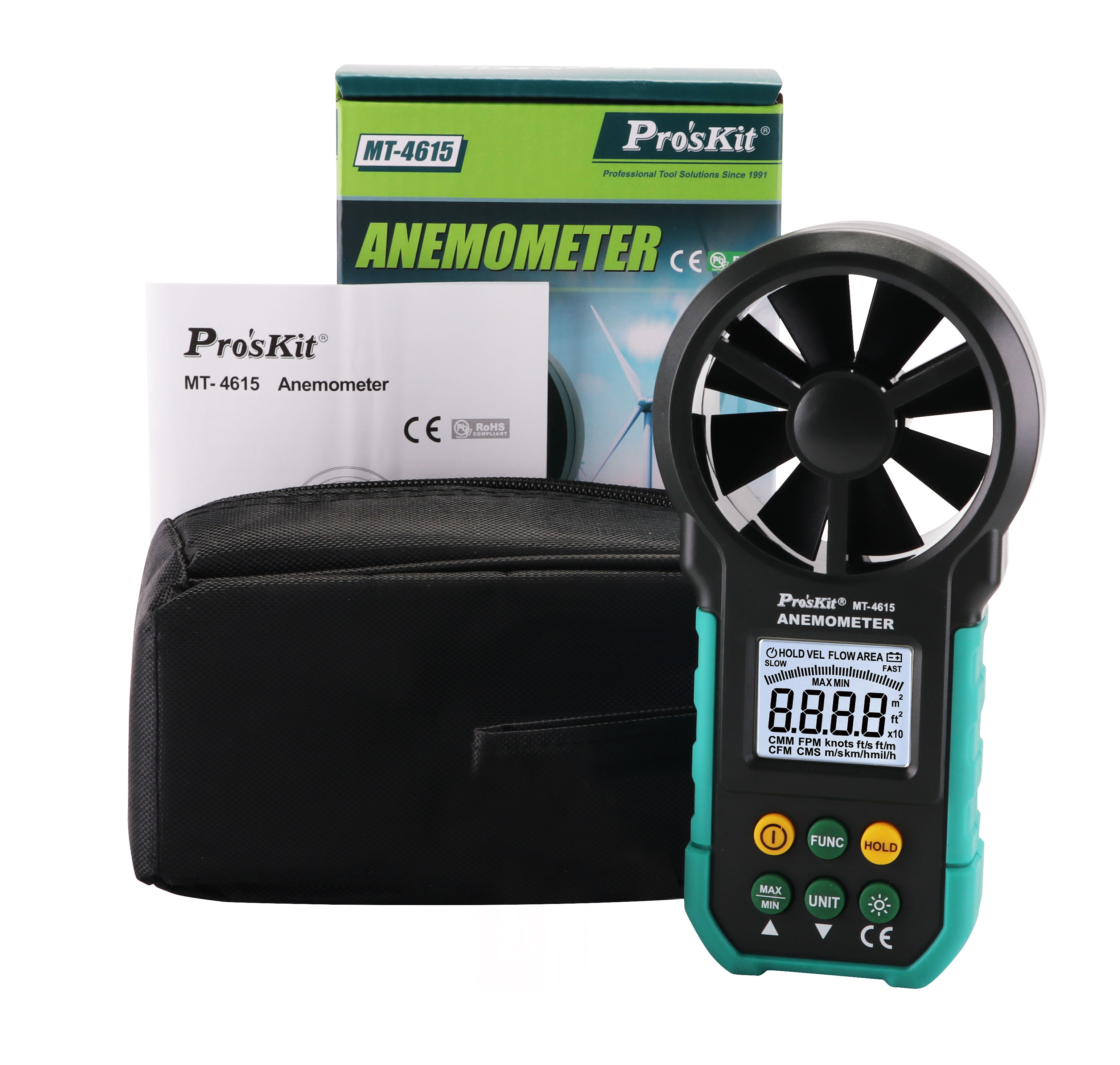 [HCM]Đồng hồ đo lưu lượng gió Proskit MT-4615