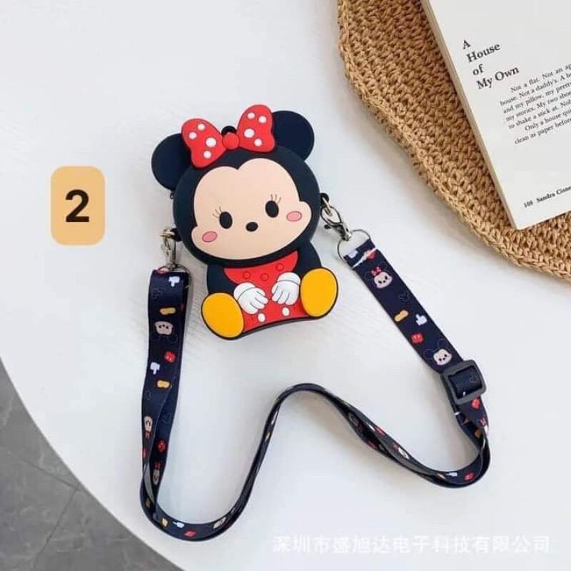 Túi Đeo Chéo Silicon Hình Micky Cho bé Siêu Yêu