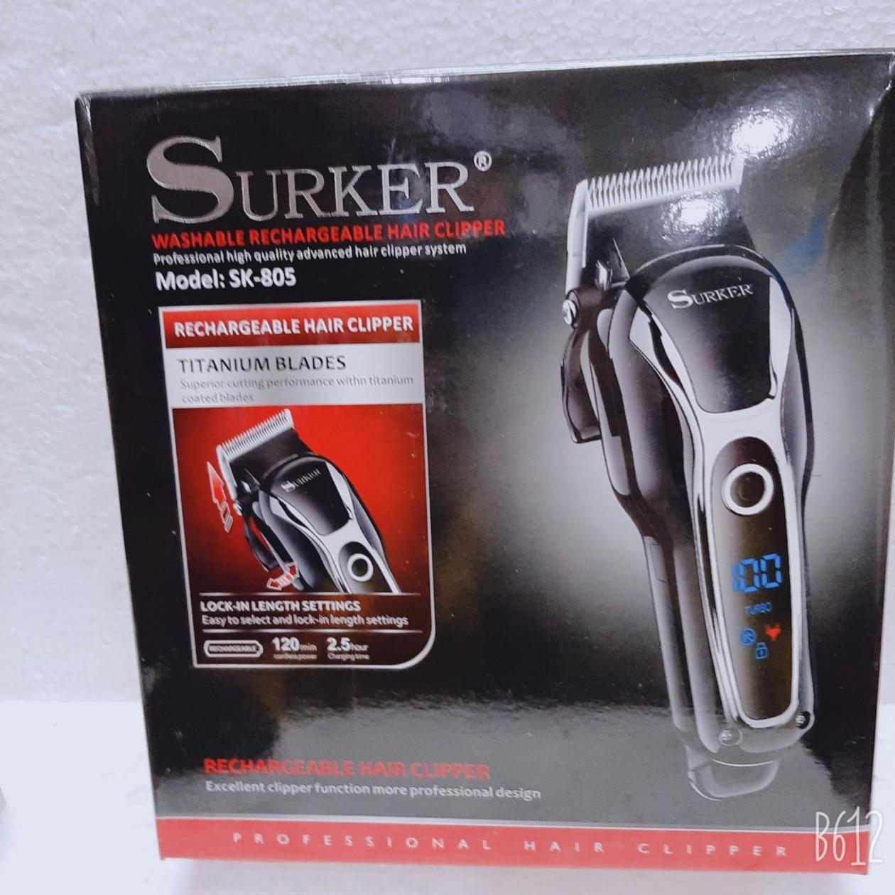 Tông đơ cắt tóc surker 805 sk-805 cắt tóc không dây xạc pin