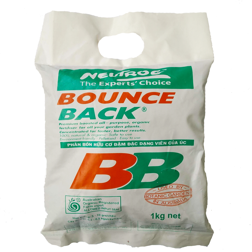 Phân Hữu Cơ Bounce Back Nhập Khẩu Từ Úc Túi 1 Kg