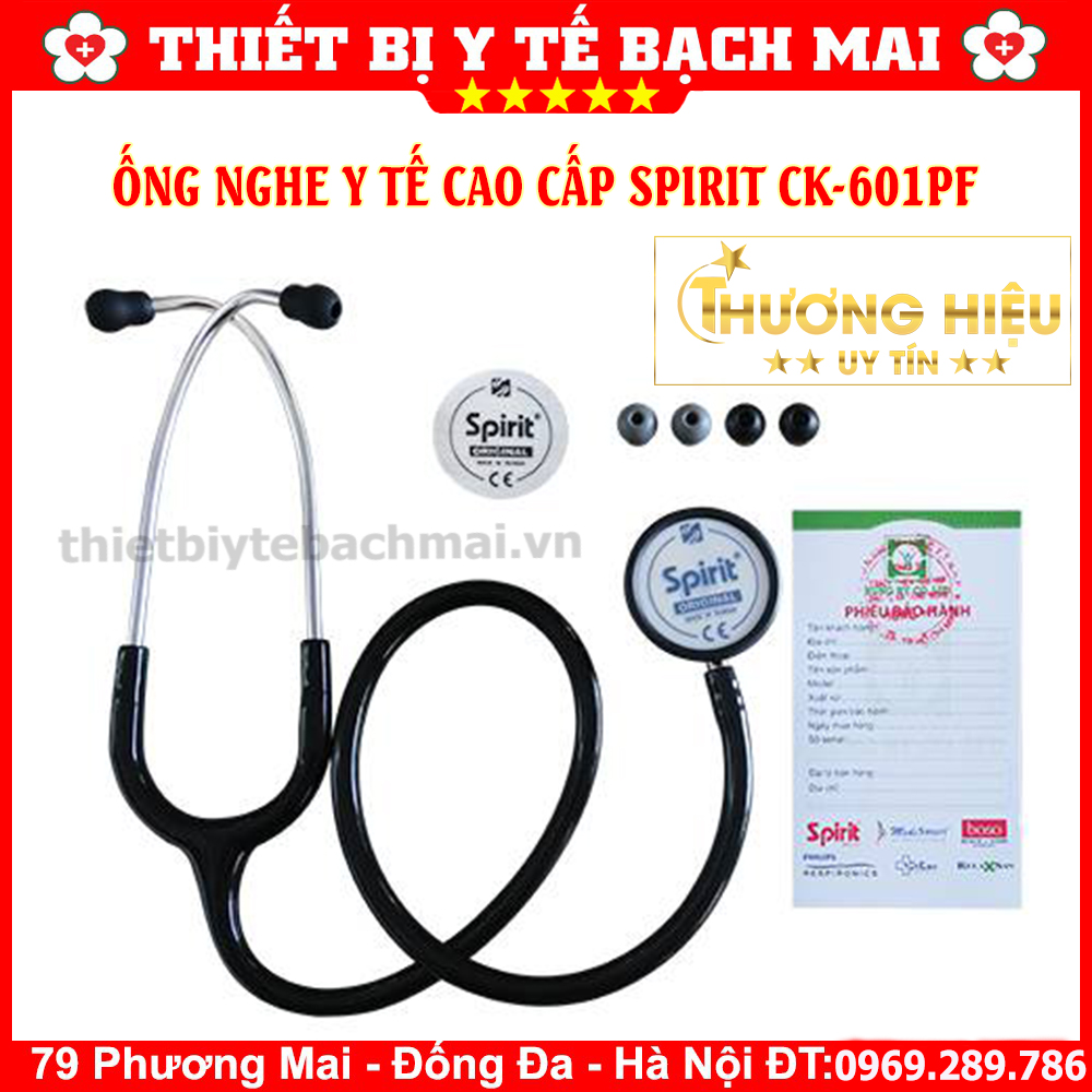 Ống nghe y tế 2 mặt cao cấp spirit ck - 601pf