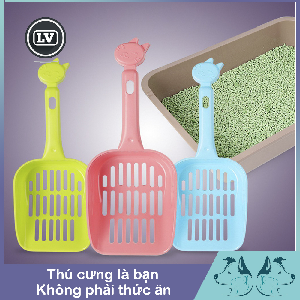 Xẻng nhựa hốt phân vệ sinh cho thú cưng Phụ kiện Long Vũ