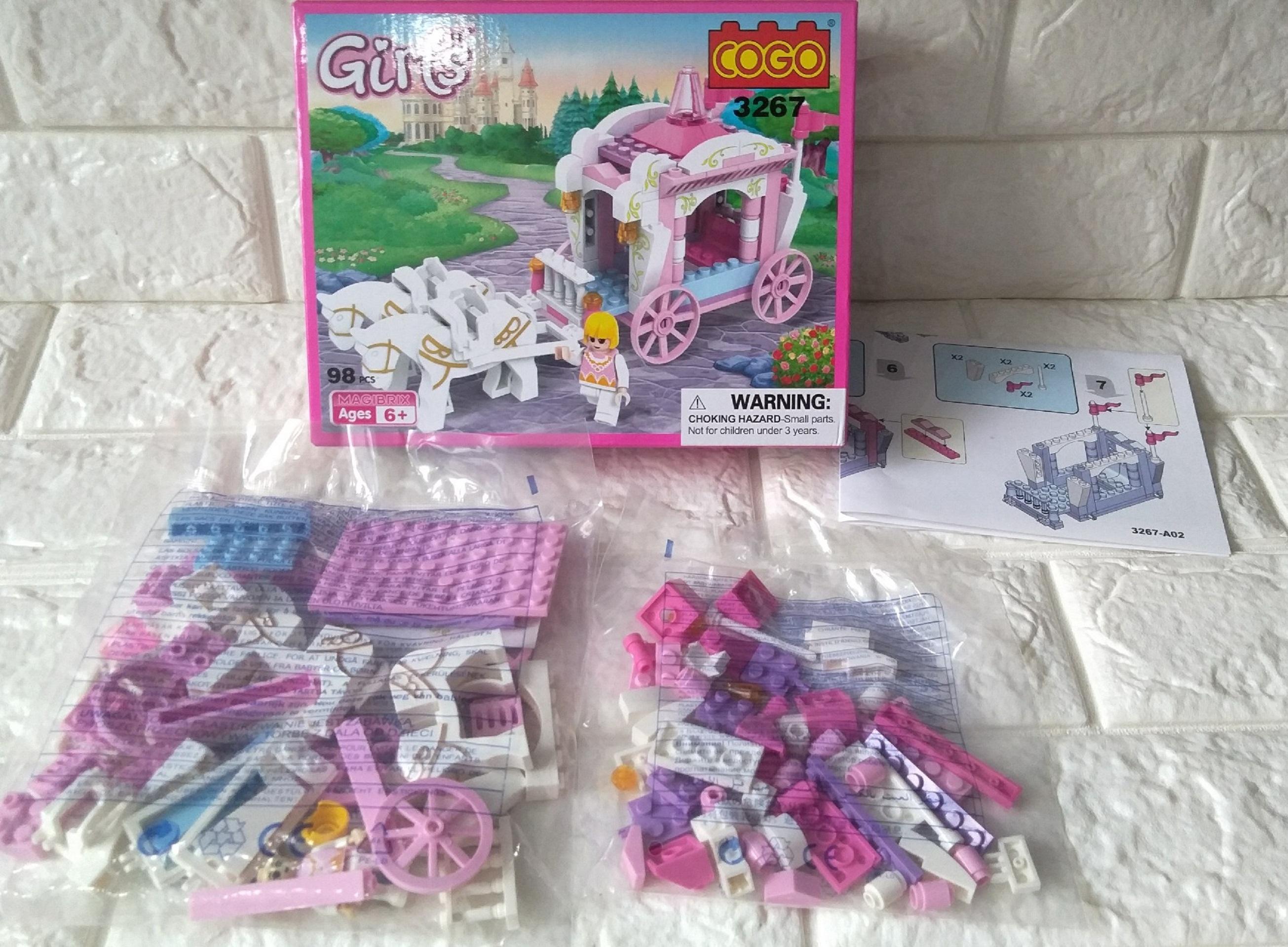 [HCM]BỘ LEGO LẮP RÁP XE NGỰA CÔNG CHÚA