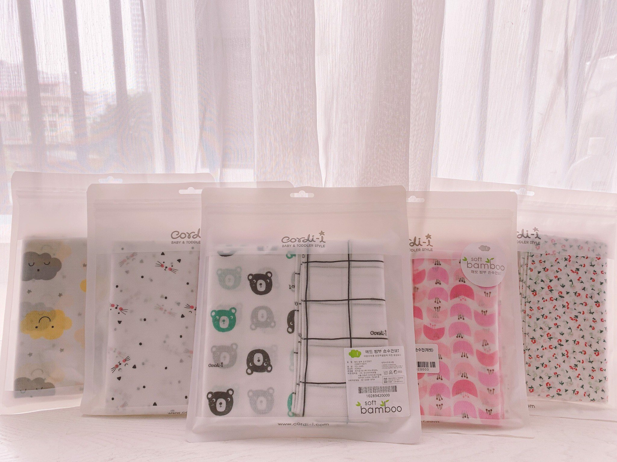 Khăn sữa sợi tre kháng khuẩn Cordi Hàn Quốc (set 10 chiếc)