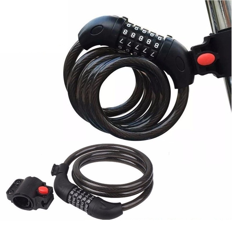 High Quality 5-Digit Bicycle Chain Lock with Changeable Code 1.2m