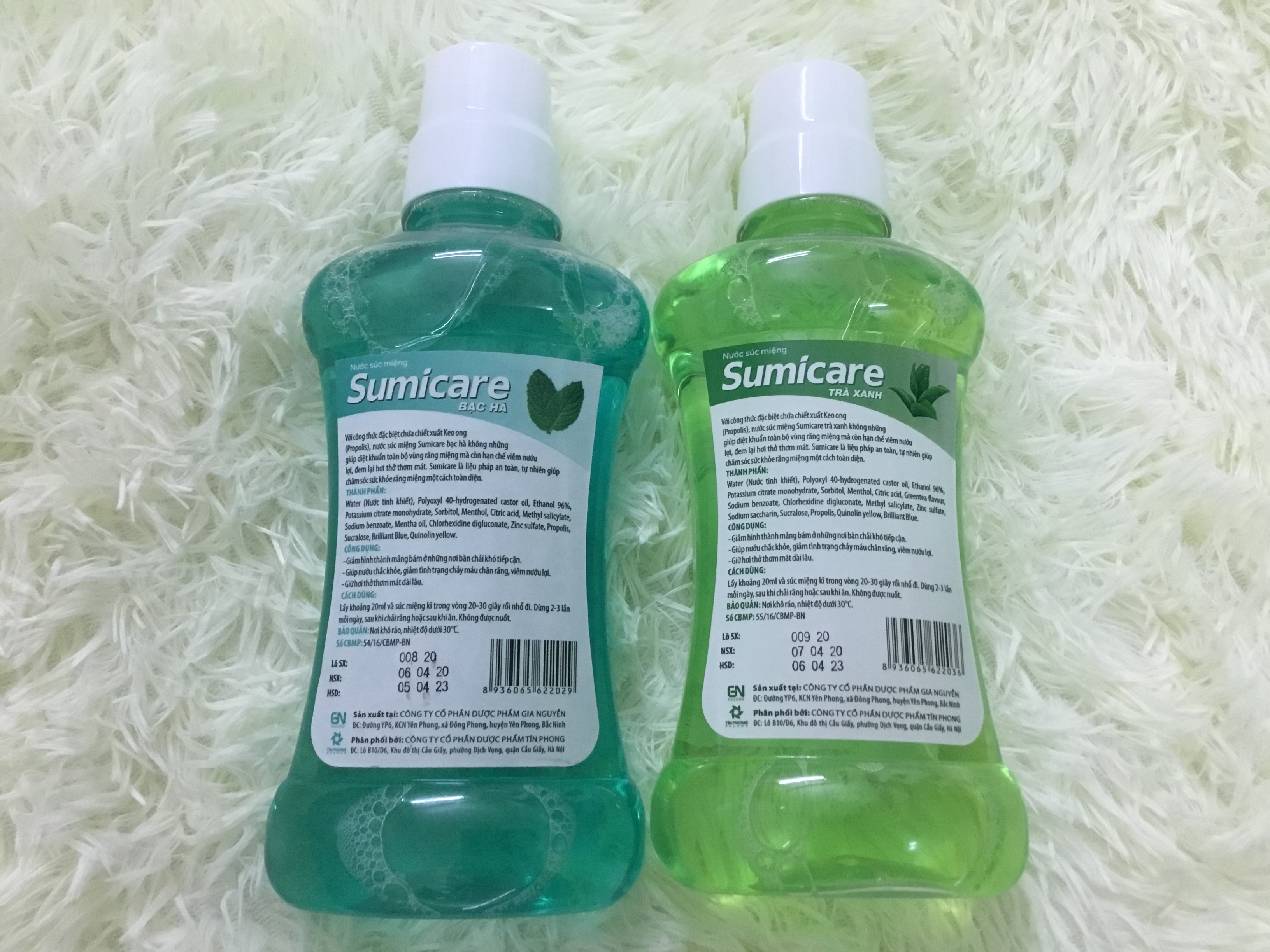 Nước súc miệng Sumicare 500ml (bạc hà/ trà xanh)