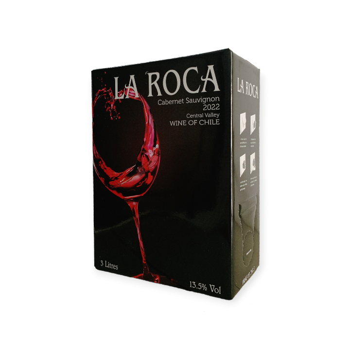Vang Bịch Chile La Roca Đỏ 3L Nhập Khẩu - Vang Bịch 3L