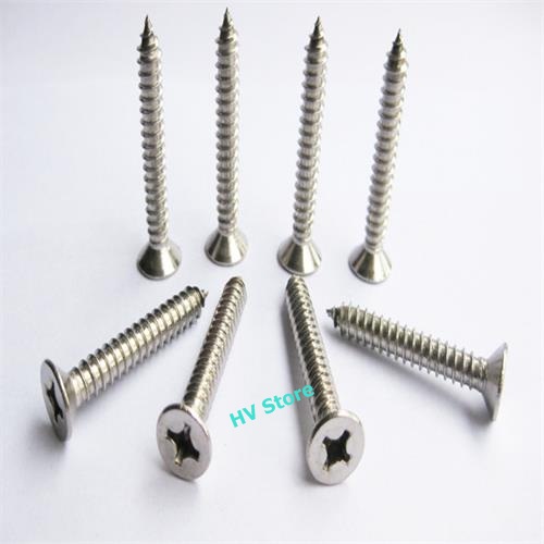 Túi 100 gram vít inox 304 không gỉ - Tự chọn kích thước