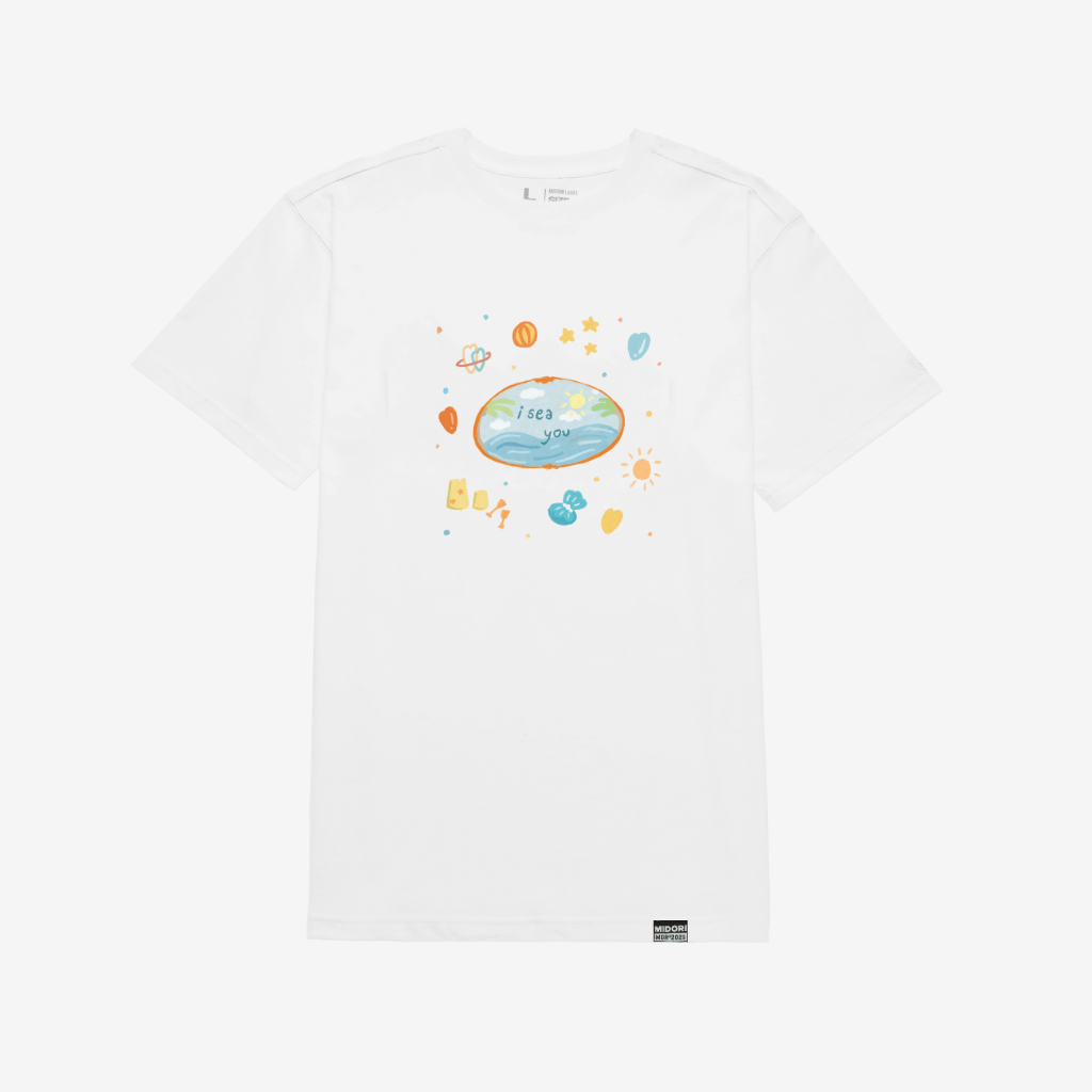 Áo thun form rộng tay lỡ Nam Nữ Phông Unisex SEA WORLD Local Brand Chính Hãng Midori Studio