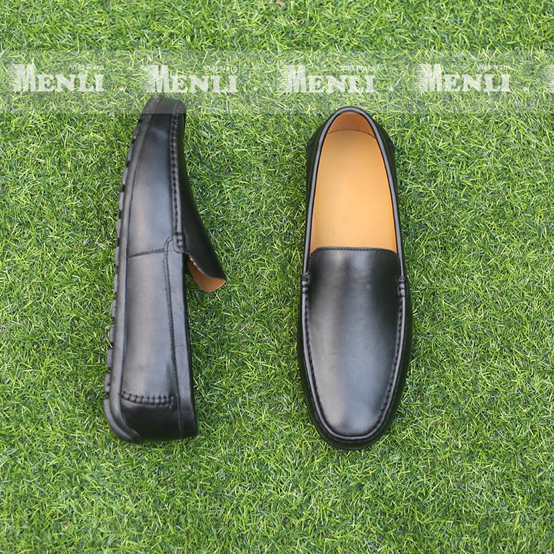 Giày lười, giày mọi nam da thật MENLI GLLZ123 (Đen, Nâu)