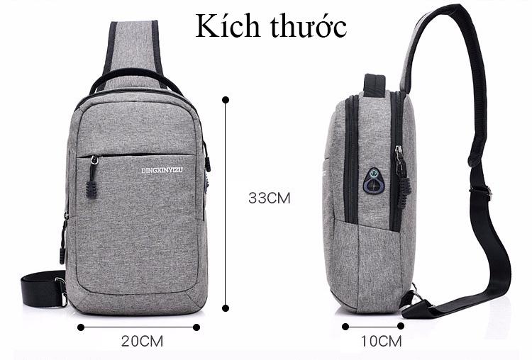 [HCM]Balo đeo chéo 1 quai Dingxinyizu