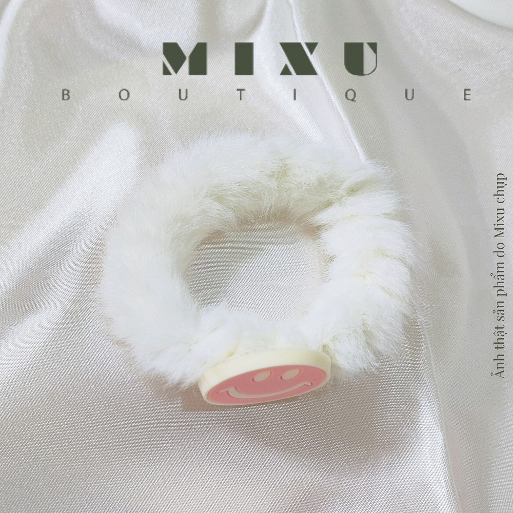 Dây cột tóc hình thú lông nhung mềm mại, chun cột tóc không gây đau tóc thời trang Mixu Boutique