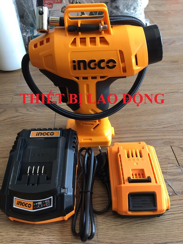 20V Máy bơm hơi cầm tay tự động dùng pin INGCO CACLI2001 - 1PIN1SAC ( kèm 1 pin Lithium FBLI2001 và 1 sạc FCLI2001)
