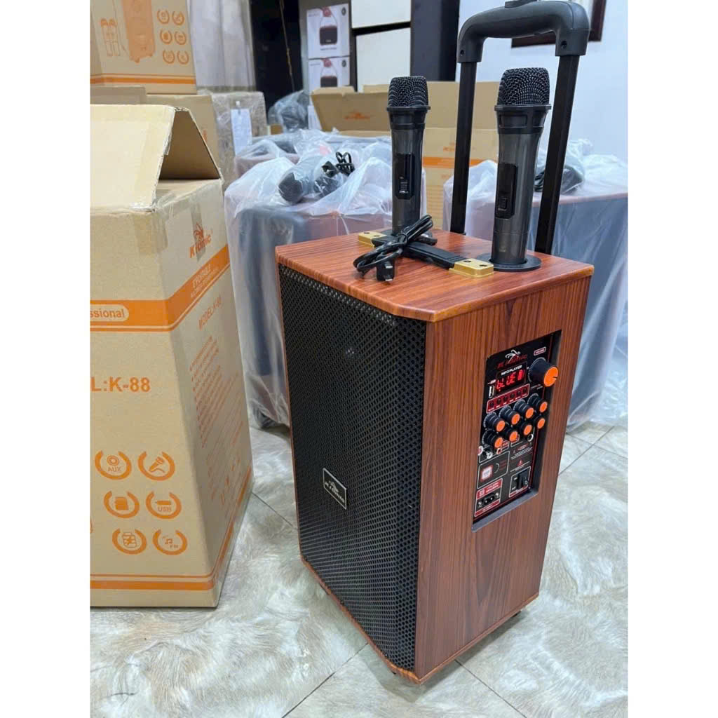 Loa Karaoke Kiomic K88 2 Mic bo mạch mới