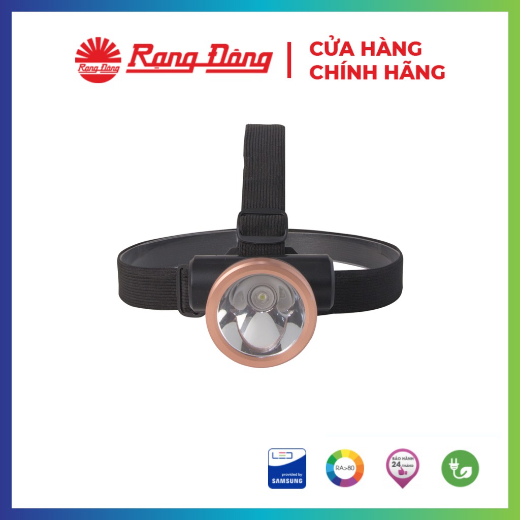 Đèn pin led đội đầu 1w rạng đông, siêu sáng, pin trâu, độ bền cao, model: led d pdd01l/1w