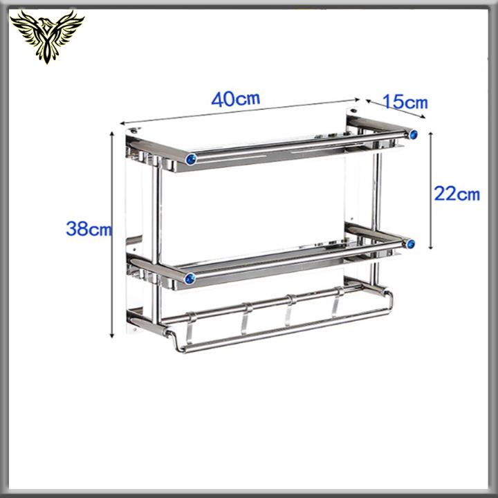 Kệ nhà tắm inox 40cm