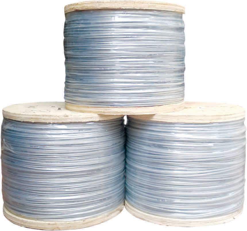 12m dây cáp bọc nhựa 3mm ( kèm 4 khóa cáp và 2 tăng đơ)
