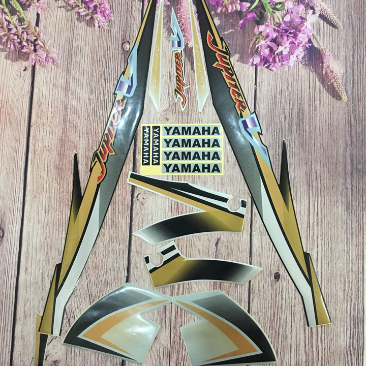 Tem  xe máy  JUPITER V màu Nâu Vàng tân trang xe như mới - A40, đồ phụ tùng xe máy