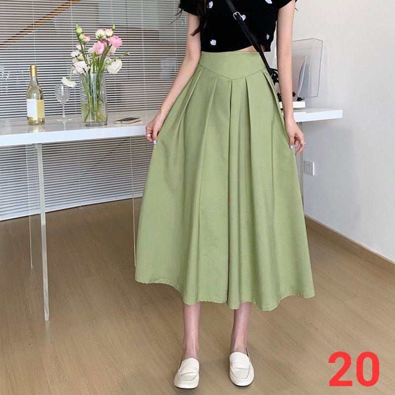 Chân váy dài Chân váy ngắn Chân váy ulzzang nữ đơn giản Chân váy midi xếp ly cho nữ cực hot