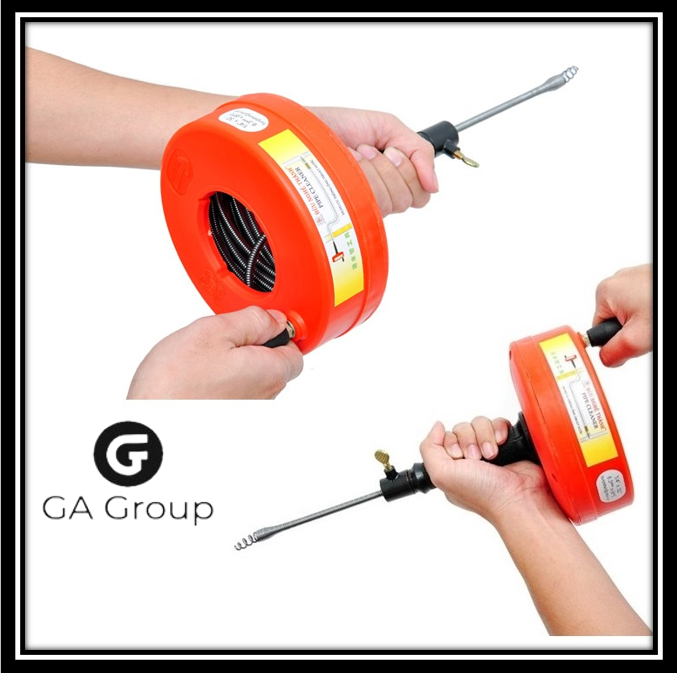 Dụng cụ thông cống cao cấp 10m dây lò xo đa năng