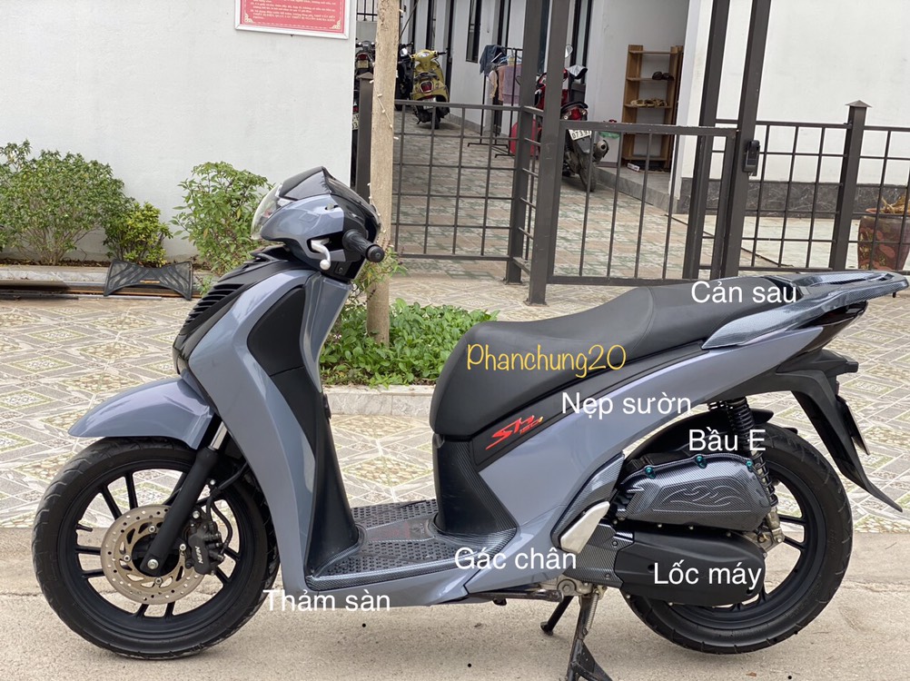 THẢM ĐỂ CHÂN ( LÓT SÀN ) DÙNG CHO ĐỜI XE SH 2012 2013 2014 2015 2016 CACBON