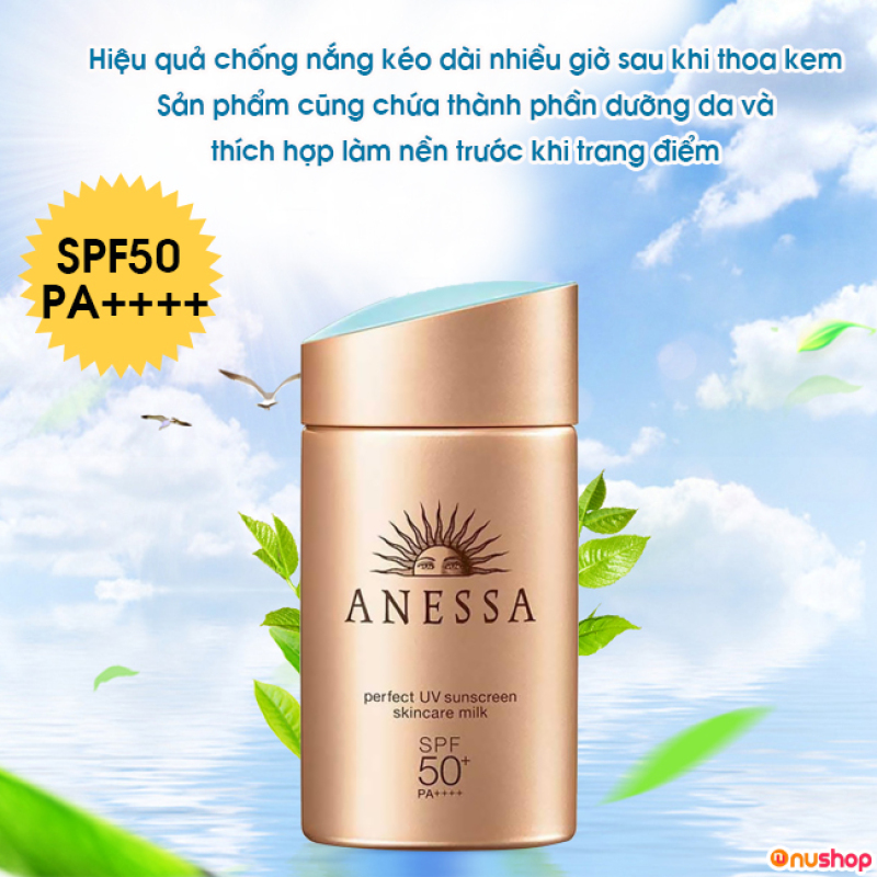[Kem chống nắng] Anessa Perfect UV Sunscreen Skincare Milk 60ml. cao cấp