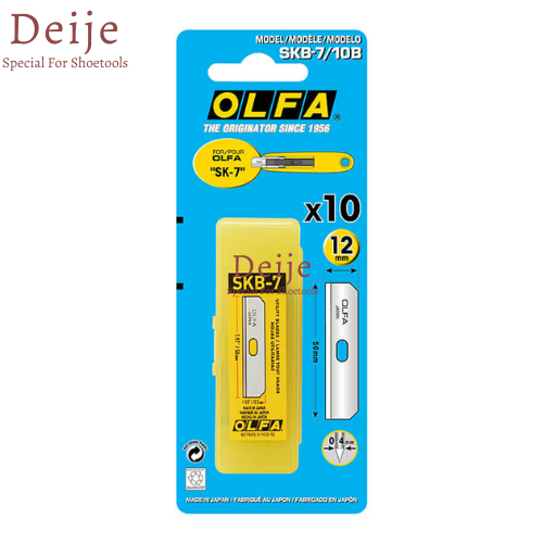 Dao cắt an toàn Nhật OLFA SK-7/SKB7/10/BP (gồm 1 dao SK-7 + 1 hộp 10 lưỡi dao SKB-7)