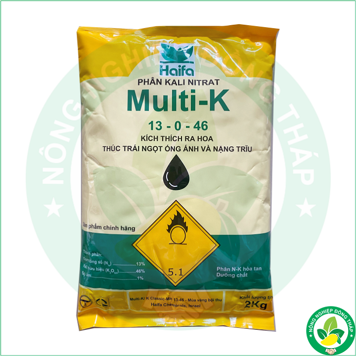 Phân KALI NITRAT Multi-K 13-0-46 Kích Thích Ra Hoa (gói 2kg)