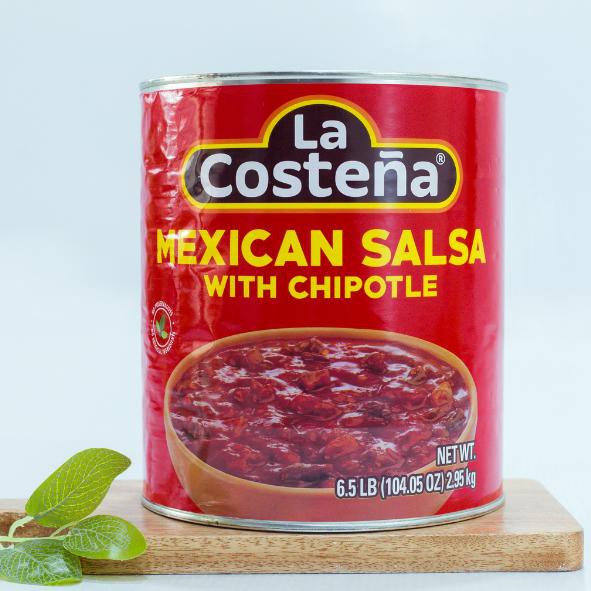 Sốt Salsa với ớt hiệu La Costena Mexican Salsa With Chipotle - Nhập khẩu Mexico 2.95kg