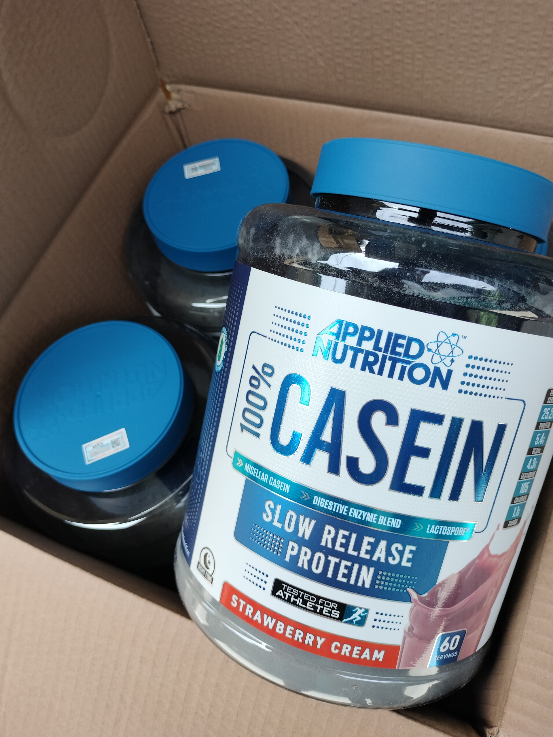 Whey ban đêm CASEIN 60 Servings Applied Nutrition - Whey hấp thụ chậm CASEIN APPLIED NUTRITION