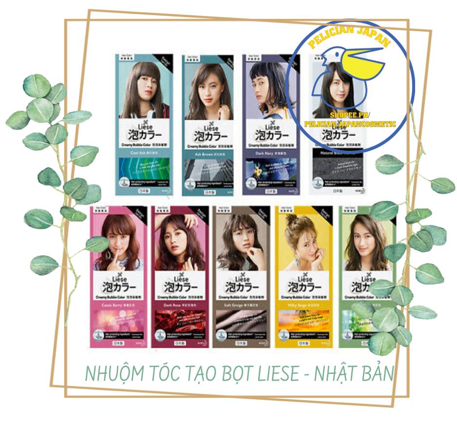 [HCM]Thuốc nhuộm tóc tạo bọt Liese Prettia Nhật Bản