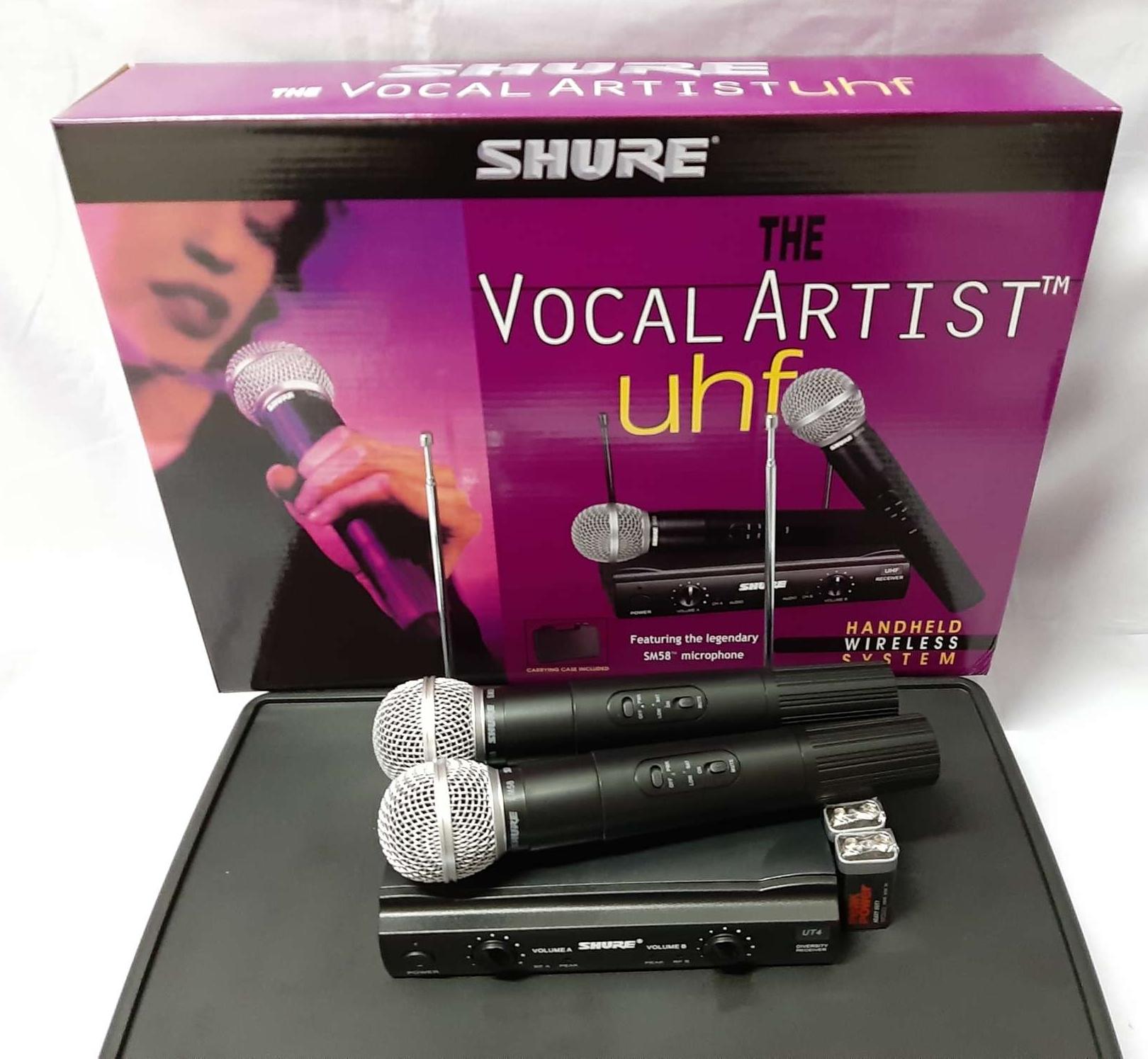 Micro không dây shure SM58(UT4) 2 mic.