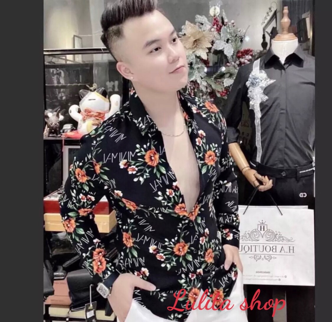 [HCM]Áo sơ mi nam from dáng Hàn Quốc tôn body cực  chất