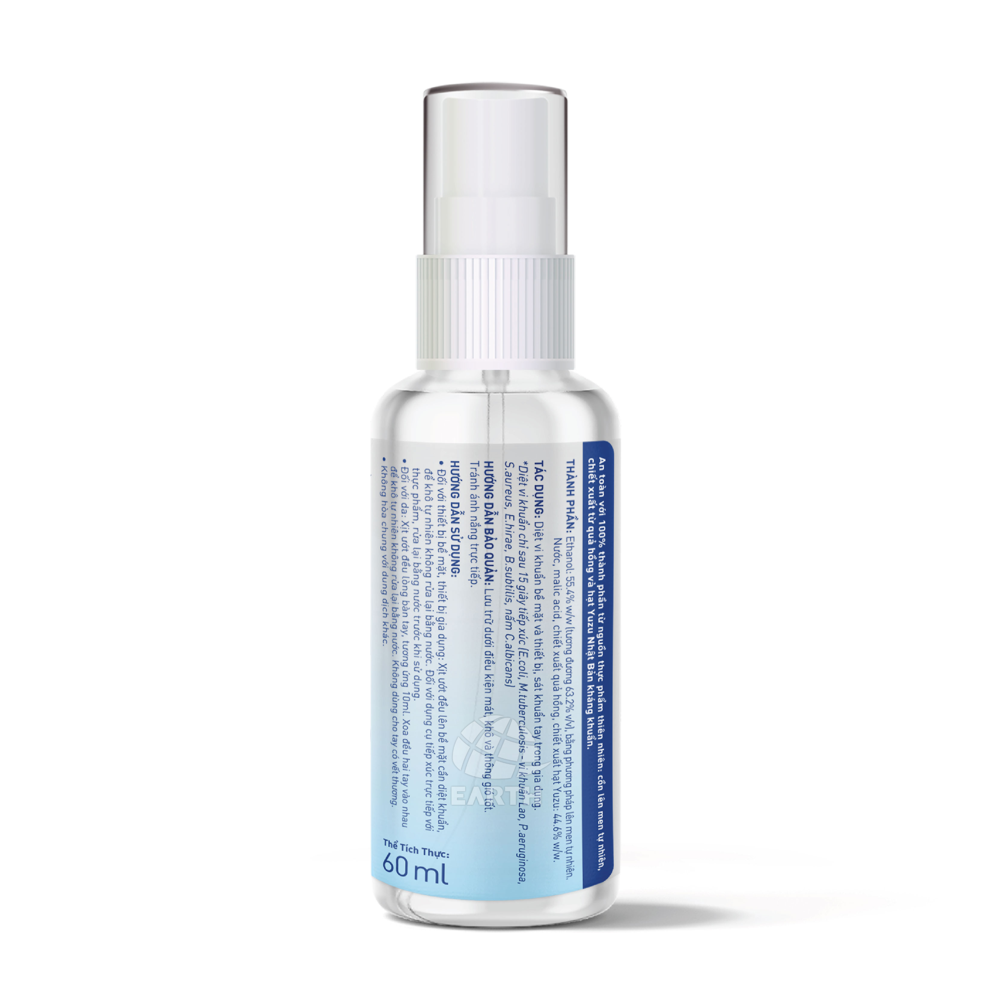 Xịt Diệt Khuẩn NatuEarth 60ml