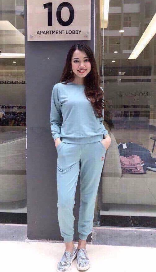 ( ẢNH THẬT) BỘ NỈ DA CÁ IN LOGO UNI CỰC ĐẸP, PHUONGMART