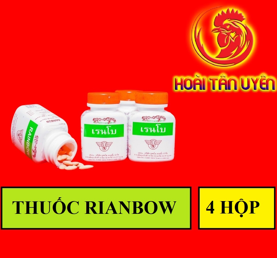 Combo 4 lọ Thuốc nuôi gà đá RAINBOW