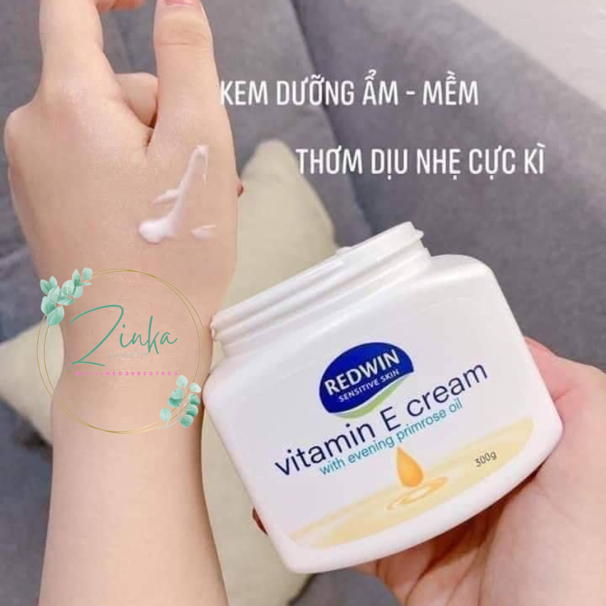 Kem Da Mềm Mịn Redwin Vitamin E Cream 300g Úc