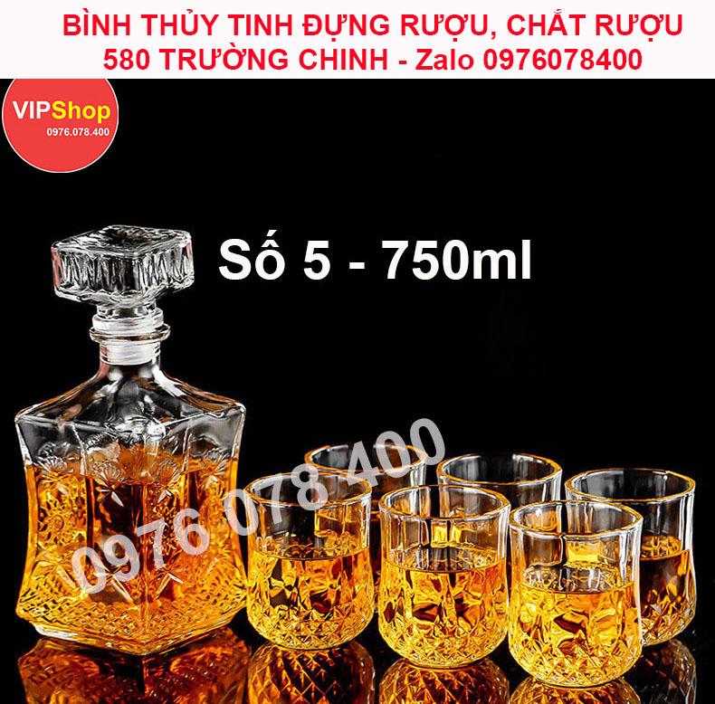 Combo 2 vỏ chai thủy tinh đựng rượu 750ml, bình ngâm rượu 750ml, chai đựng rượu vuông hơi vát, hàng loại 1