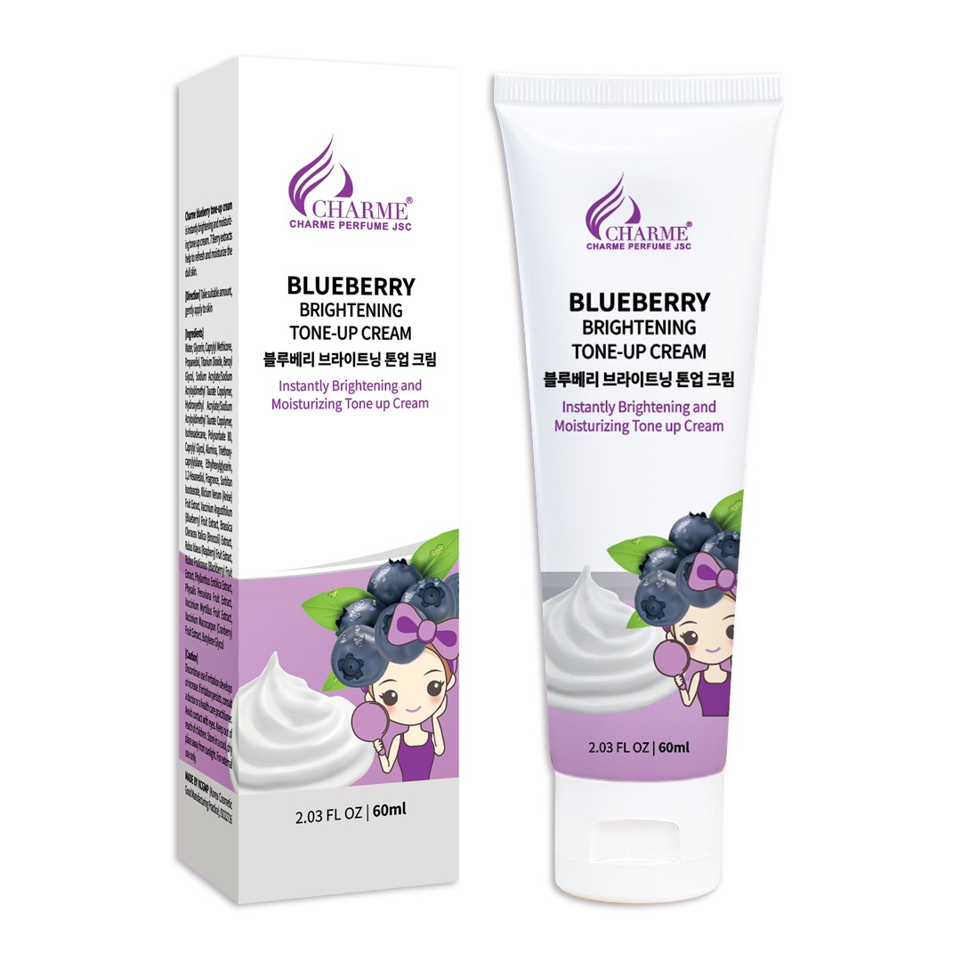 Kem face dưỡng trắng hồng Blueberry 60ml - combo face mới