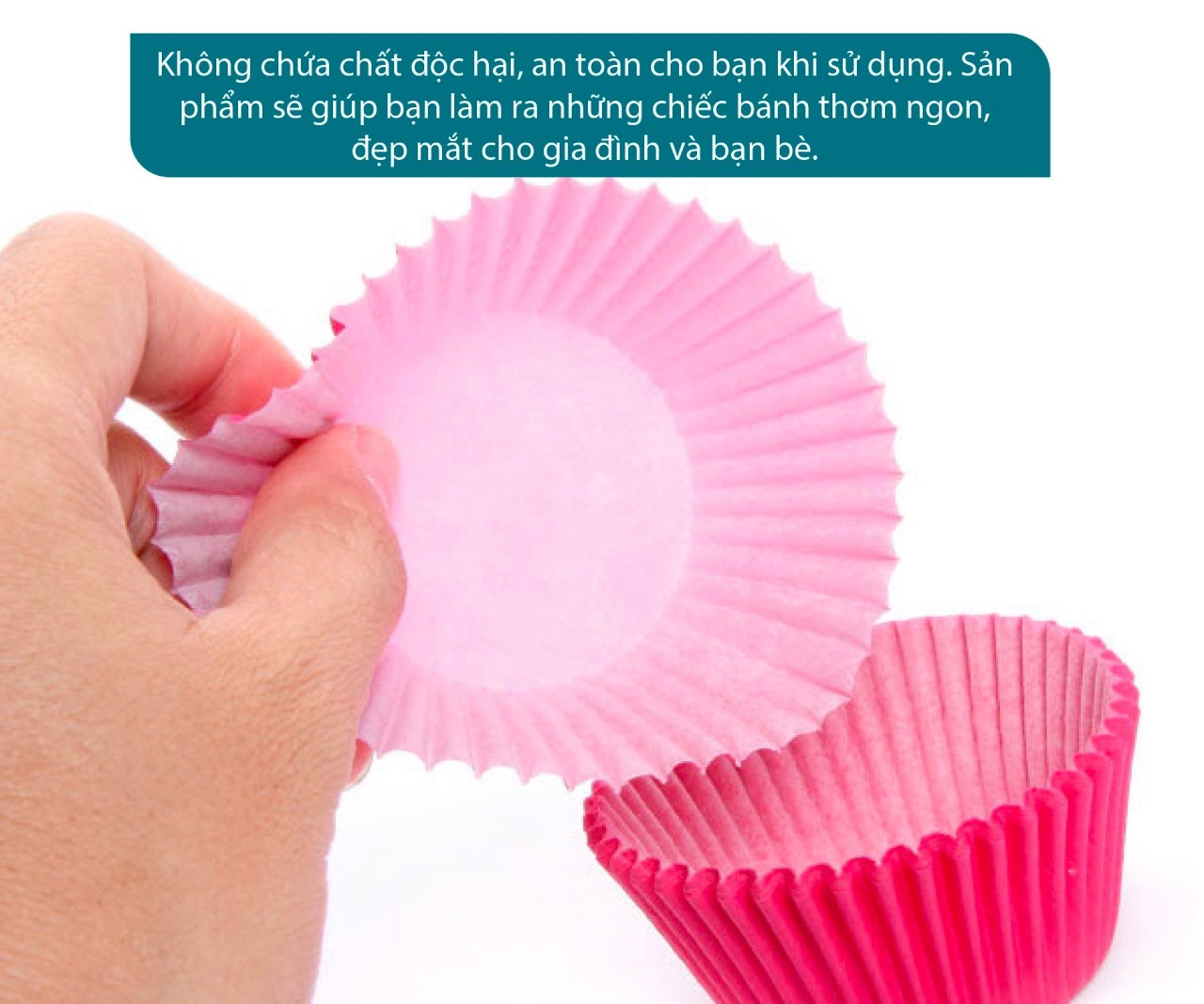 100 Cupcake nướng bánh 12 cm (4 mầu 1 hộp )