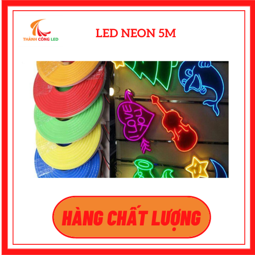 led neon 5050, DC 12v , SIZE 6x12mm , cuộn 5m