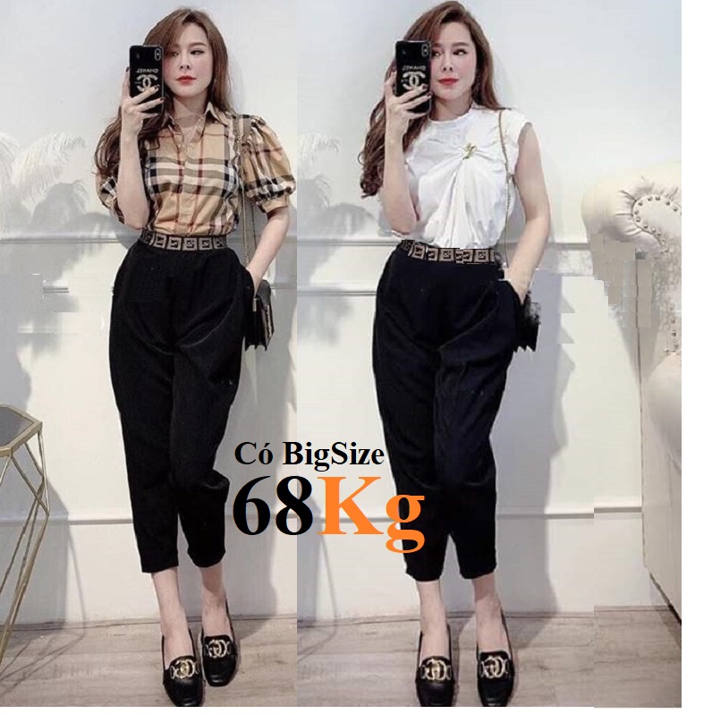 Quần baggy dáng bom phong cách dài 80cm có big size 68kg