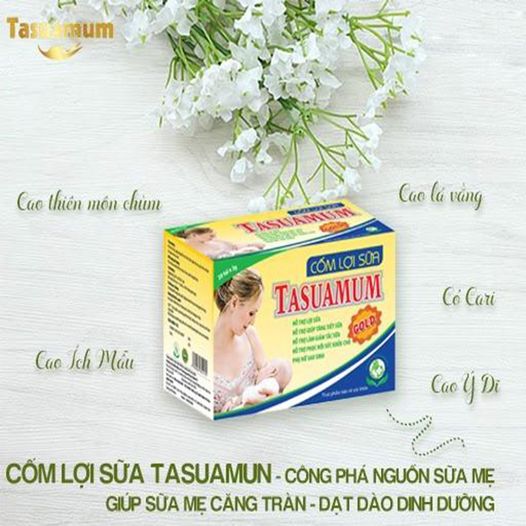 CỐM LỢI SỮA TASUAMUM 40 GÓI/HỘP