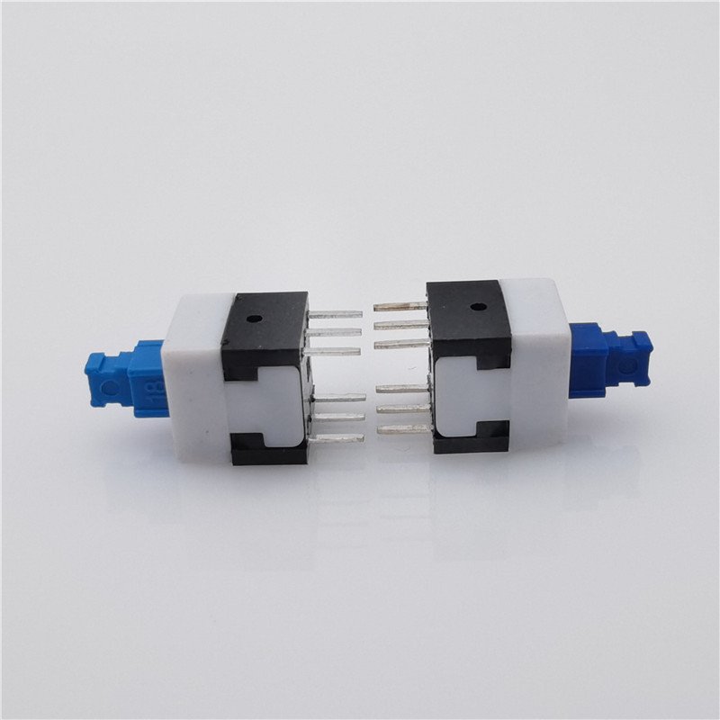 Nút nhấn nguồn 6 chân 8x8mm - giữ trạng thái , 5 cái vỏ nút nhấn 6x7mm - dùng cho nút nhấn 6 chân 8x8/8.5x8.5mm