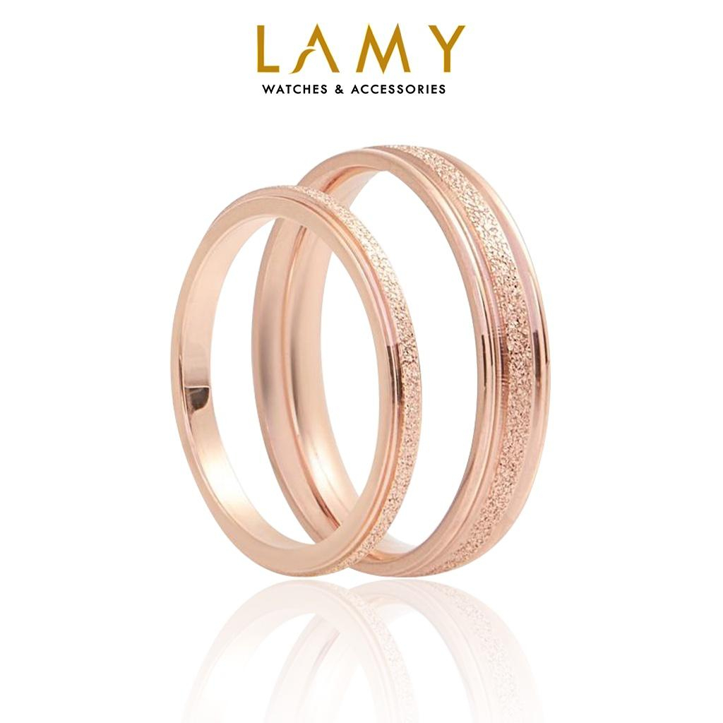 Nhẫn cặp đôi LAMY Milgrain Rose Gold Ring 8003RG & 8004RG