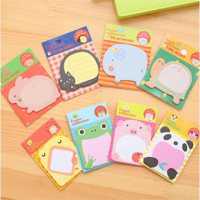 Sét 2 tập giấy ghi nhớ cute
