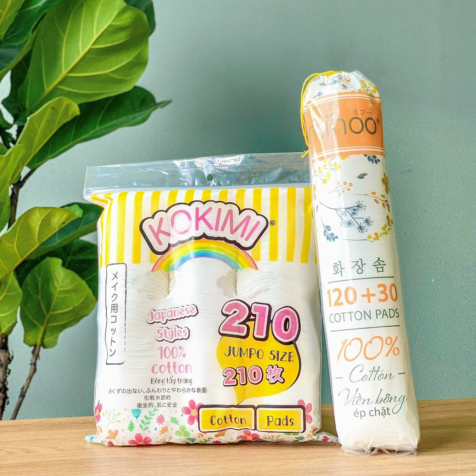 COMBO bông tẩy trang Mihoo Kokimi 360 miếng