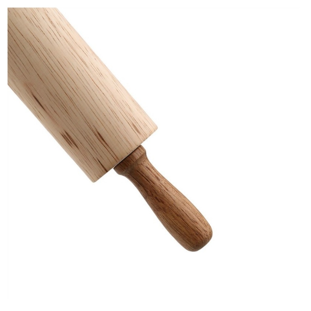 Lăn bột gỗ cán xoay 38cm- 41cm