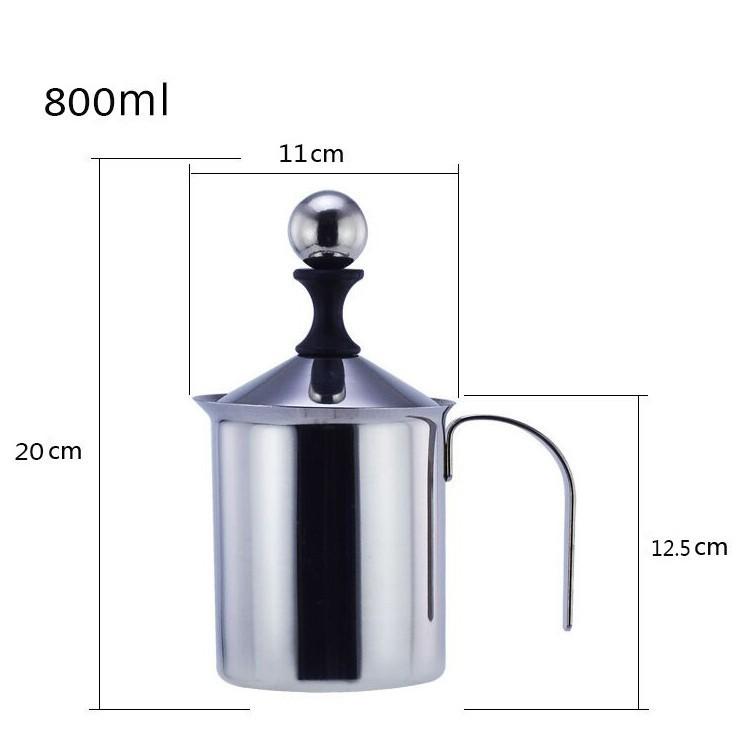 Bình tạo bọt sữa Inox